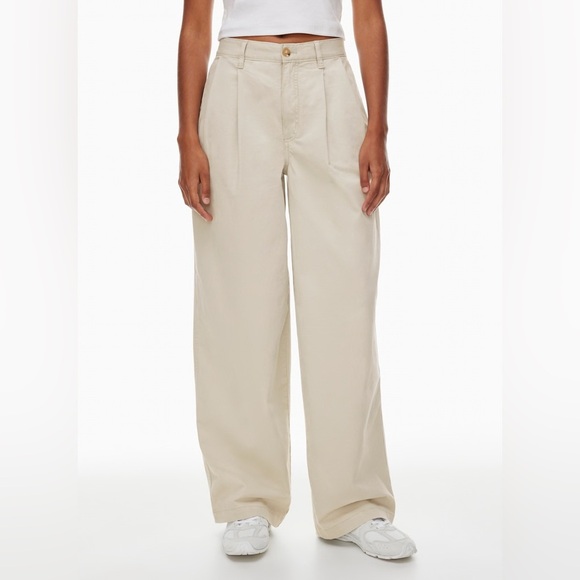 Aritzia Pants - TNA Aritzia Hudson Wide Leg Chino Pants Size 8